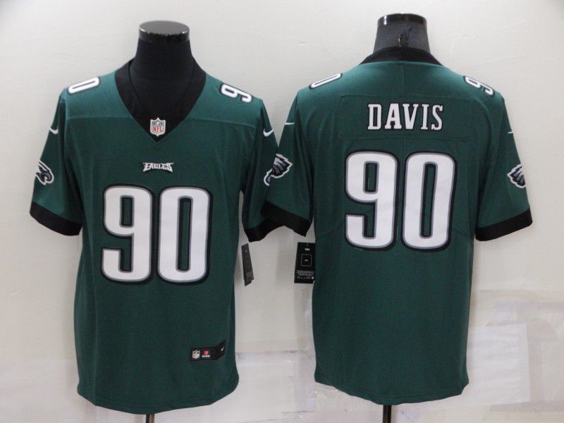 Men Philadelphia Eagles #90 Davis Green 2022 Nike Limited Vapor Untouchable NFL Jersey
